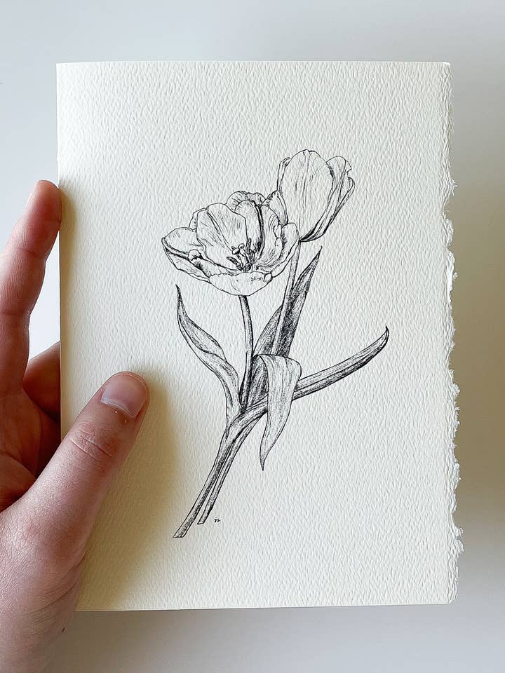 Tulipan kort for engroshandel hos Jessica Shepherd Art