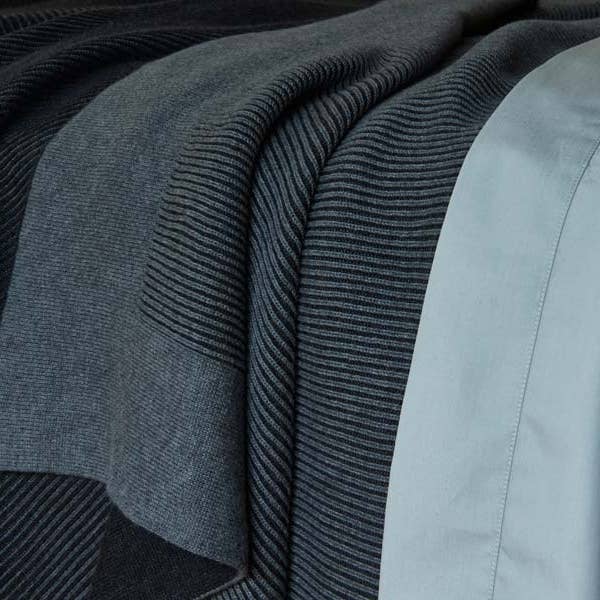 Italian Luxury Group - Wholesale Bedding blanket - Bemboka Reversible Rib Cotton Blankets Pre-Shrunk12