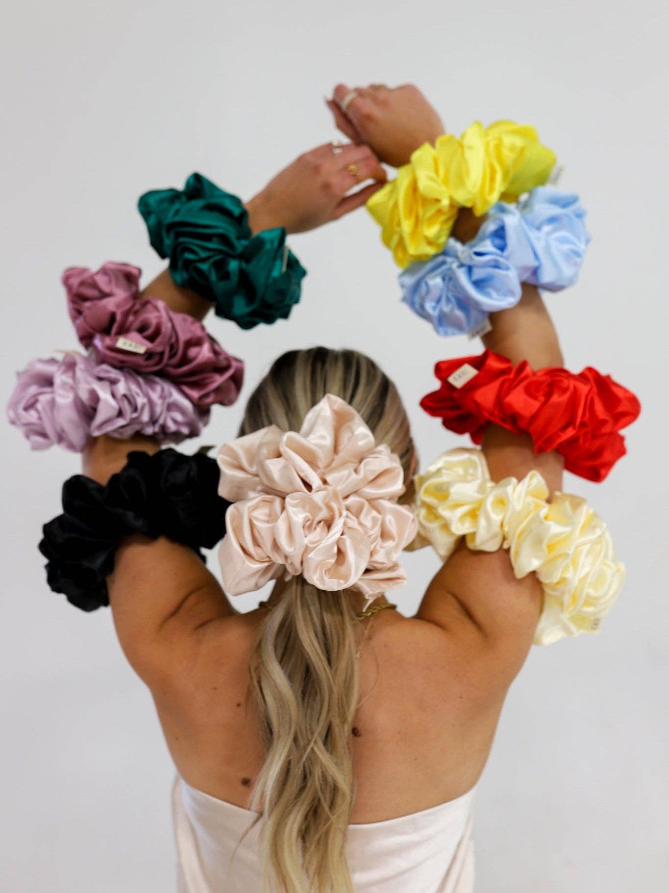 KAXI - Wholesale Scrunchie - Dames - JUMBO SLAAP ZIJDE/SATIJN SCRUNCHIES30