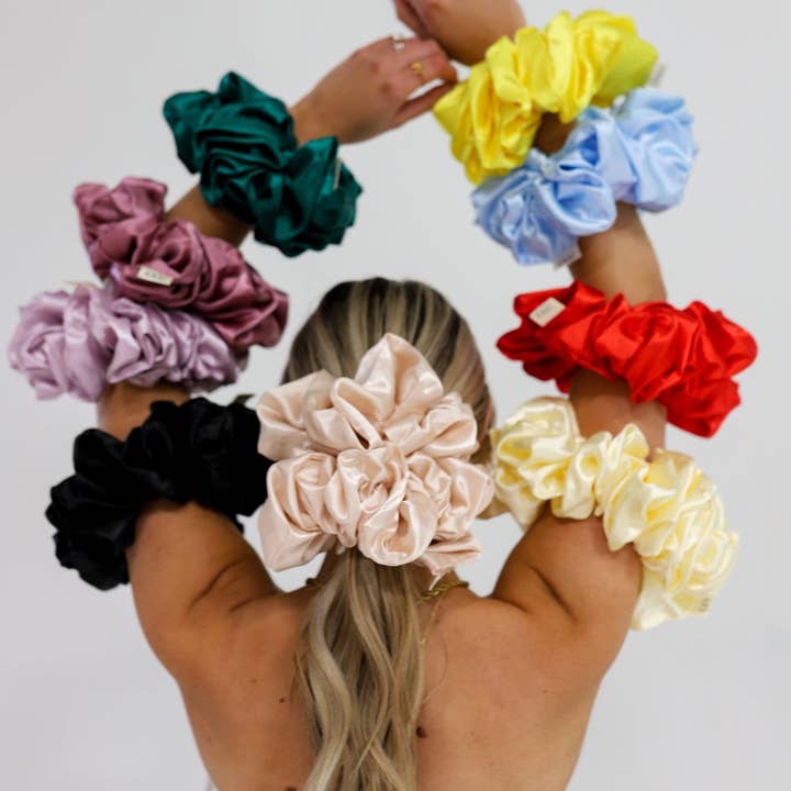 KAXI - Wholesale Scrunchie - Women's - JUMBO SLEEP SILK/SATIN SCRUNCHIES2