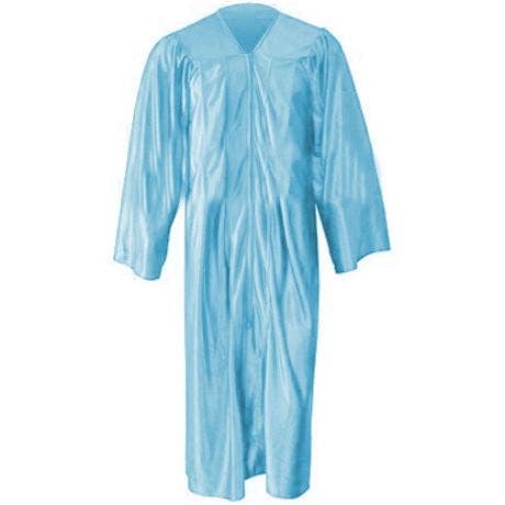 Kinder Glänzendes hellblaues Kleid für den Großhandel von Cap and Gown Direct