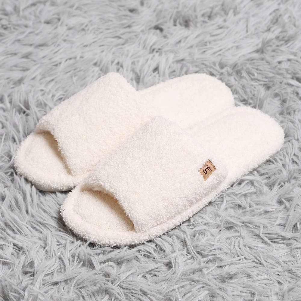 Sensibling Corp. – wholesale Slippers – Women's – Solid Open Toe Soft Home Indoor Floor Slippers
7