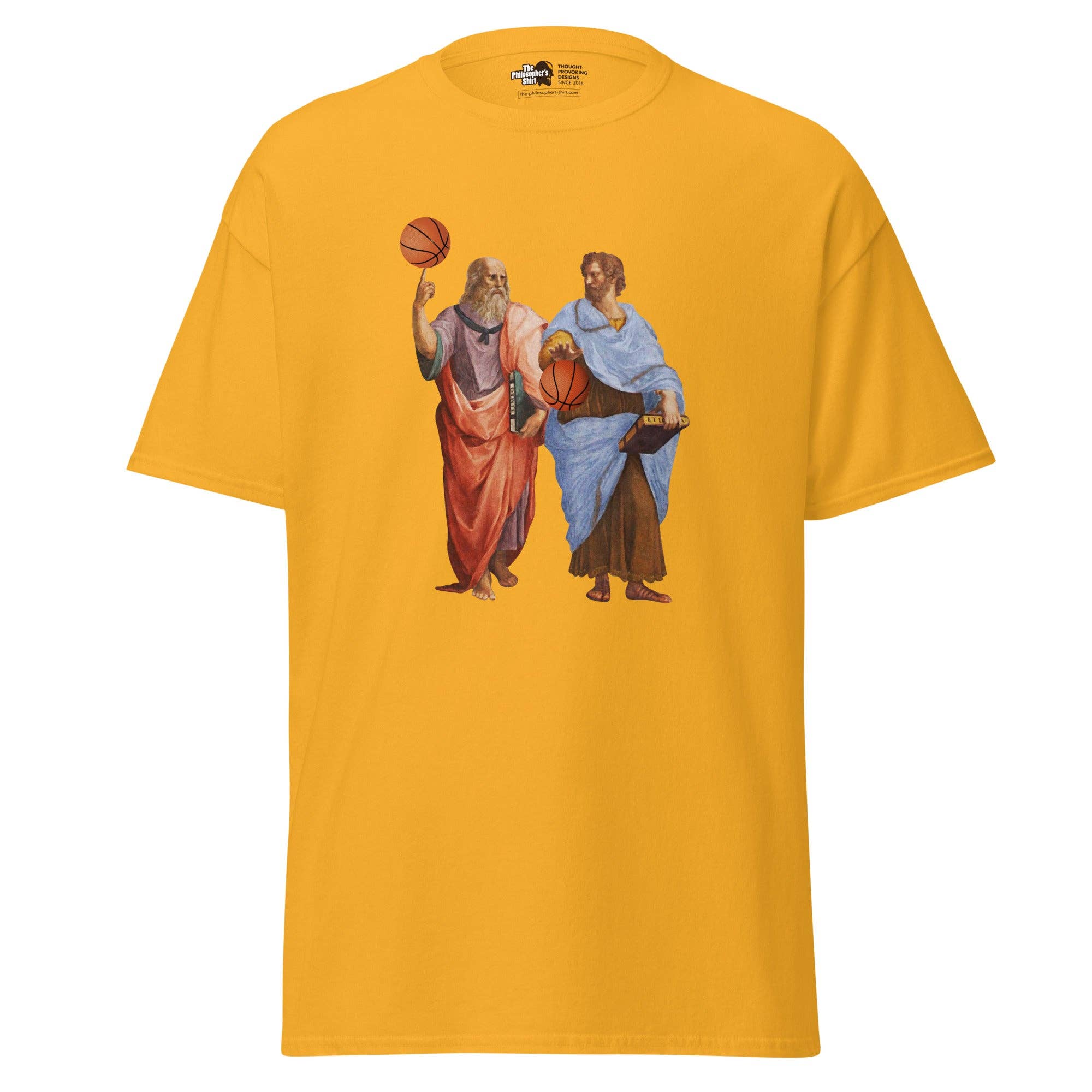 The Philosopher's Shirt – Engroshandel T-shirt med print - Unisex – Aristoteles og Platon med basketball - Unisex klassisk t-shirt5