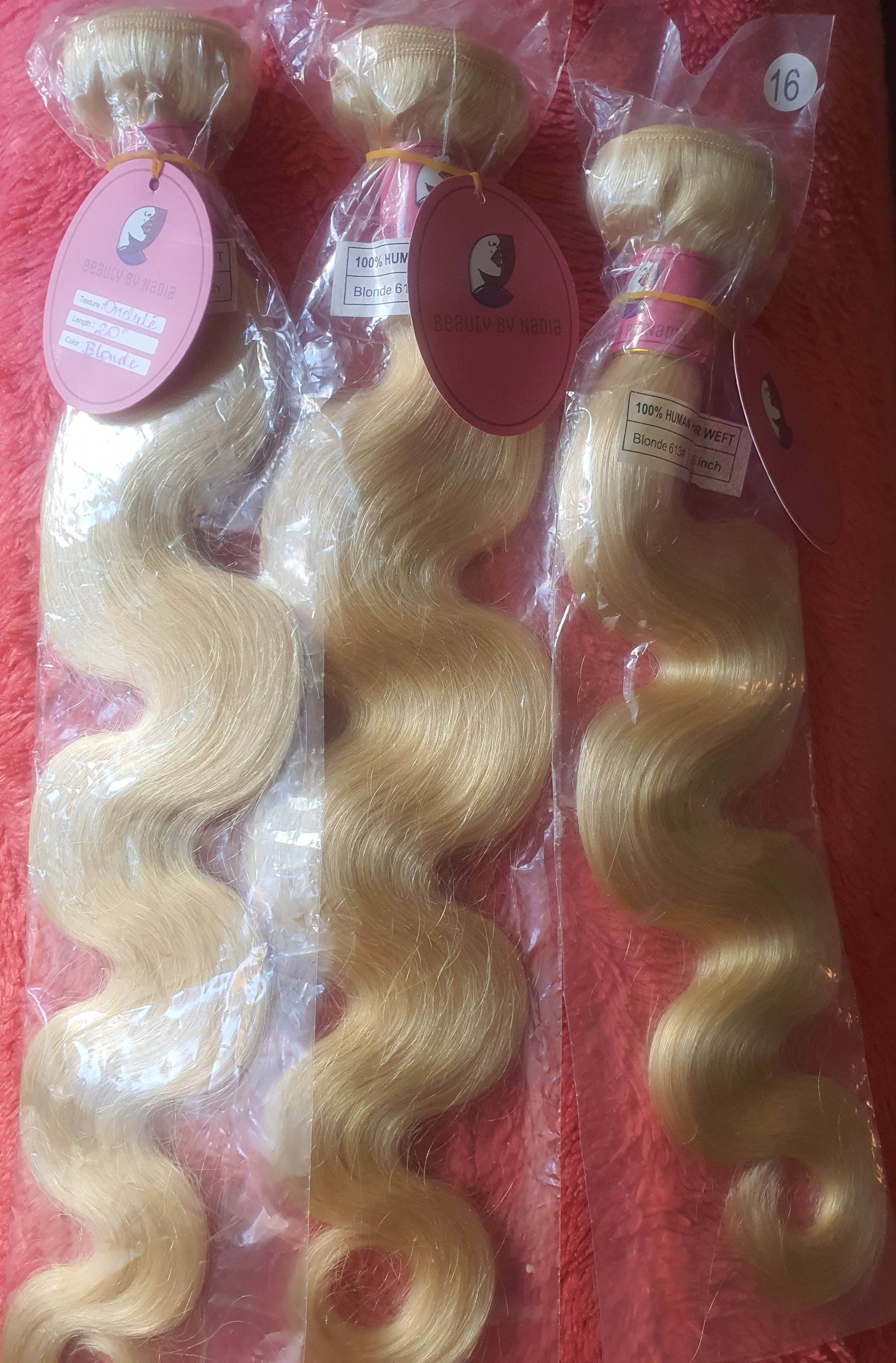 Chabinehairstore - Vendita all'ingrosso Extension per capelli - Extension brasiliane bionde ondulate3