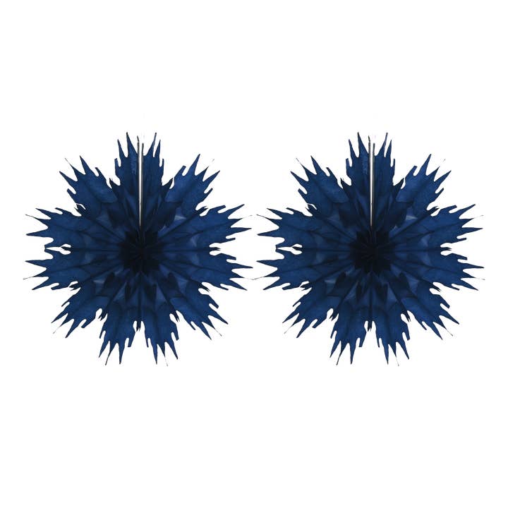 Classic Snowflake Fan 25cm Ink, Pack of 2 for wholesale by studio THIE