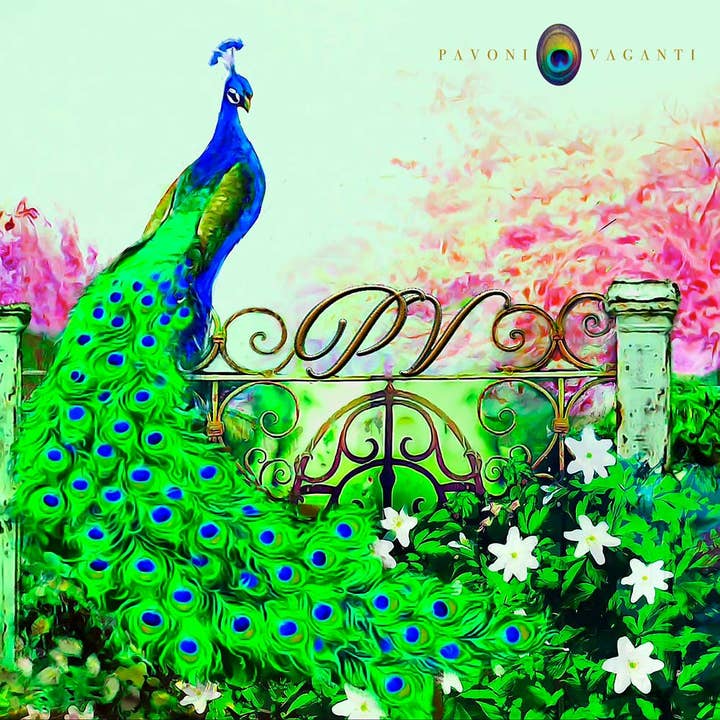 Peacock Foulard Ever Green Lux for wholesale by Pavoni Vaganti