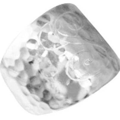Gehämmerter gewölbter Ring aus Sterlingsilber für den Großhandel von Atlanta Jewelers Supply