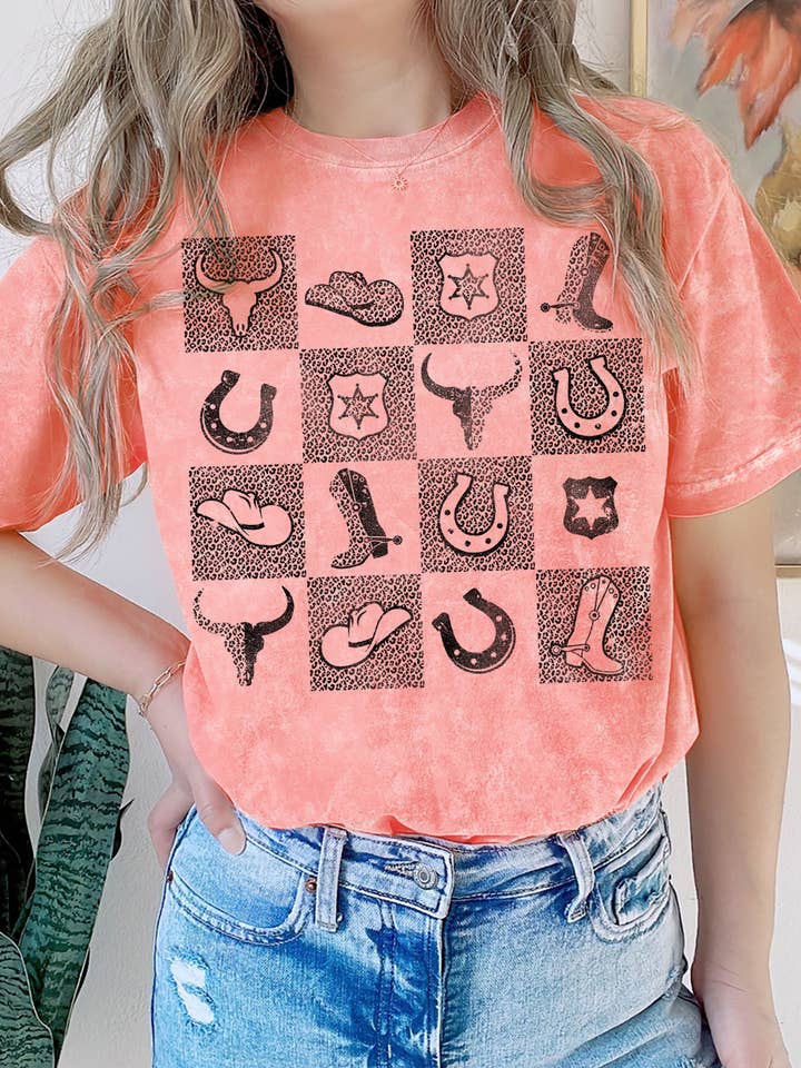 BT1001 MT Western a quadretti per la vendita all'ingrosso da parte di BouTeeQue Closet