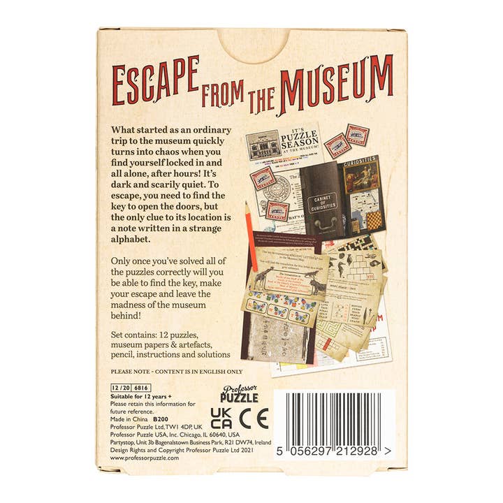 Professor Puzzle USA, Inc. - Wholesale Board Game - Mini Escape from the Museum Game (D.8)7