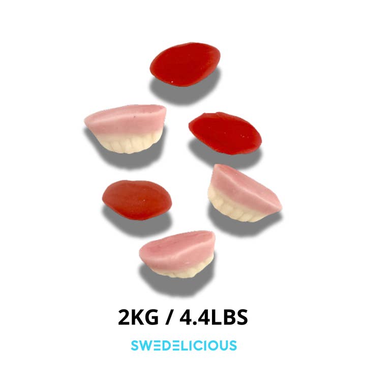 Vidal Jelly Teeth & Lips - Swedish Candy - Pick and Mix for wholesale by Swedelicious - Swedish Candy
