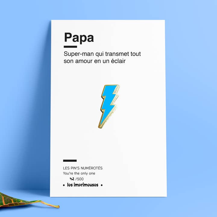 Pin's - Éclair - Far - Speciel Fars Dag for engroshandel hos LES IMPRIMEUSES