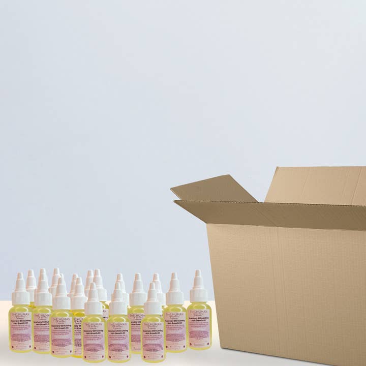 Fall med 48 resestorlek: Rosmarinstimulerande hårväxtolja för wholesale av The Human of Color Haircare