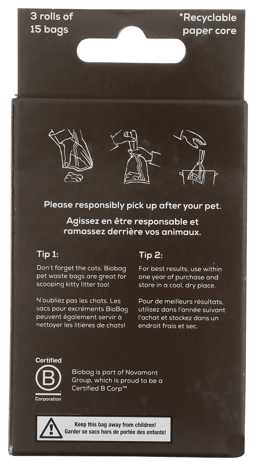 BioBag America Inc - Wholesale Pet Poop Bag - BioBag 100% Pet Bag on a Dispenser Roll (180)4