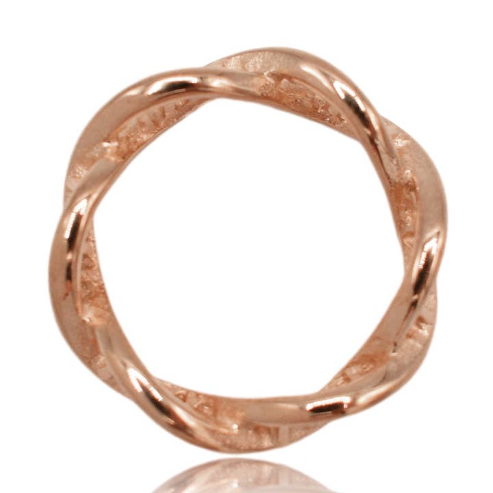 DNA Double Helix Science Rostfritt Stål Ring för wholesale av Clayton Jewelry Labs