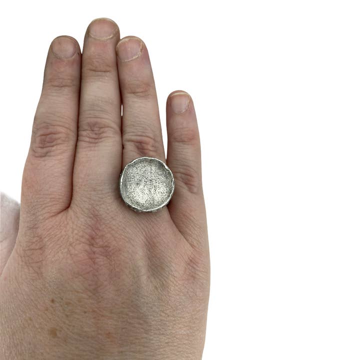 Matilda Statement Ring In Silver for wholesale by {dani keith designs}