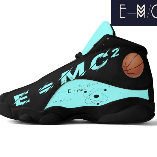 E=M/C2 – Großhandel Sportsneaker – Herren – E=M/C2 Ballers Herren-Basketballschuhe aus Kunstleder, Aquablau4