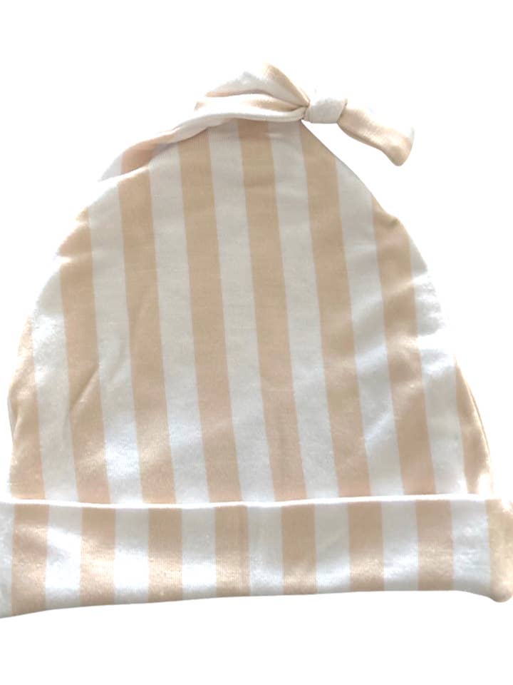 Bambus Beige og Hvid Hat for engroshandel hos Ginger Baby Co