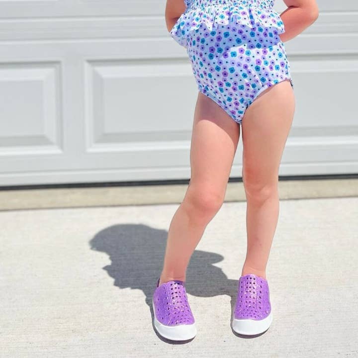 PURPLE GLITTER MERMAID - SHOOSHOOS TODDLER KIDS SHOES WATERPROOF SNEAKERS for wholesale on Faire7