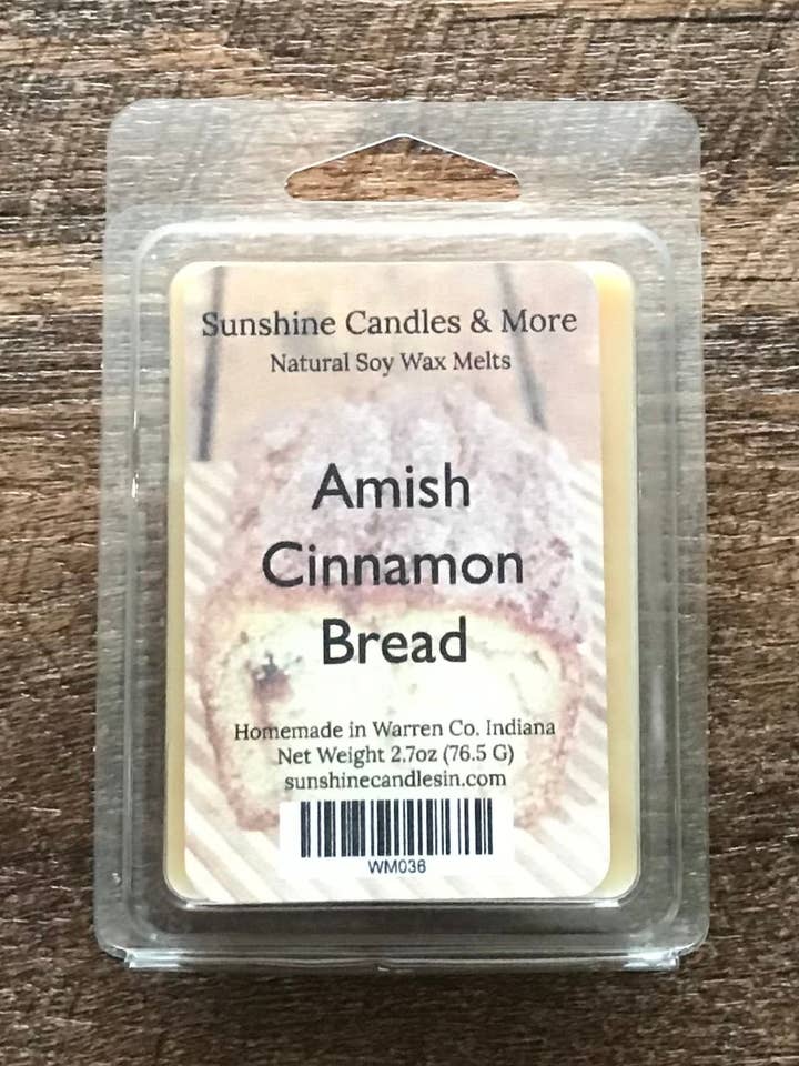 Amish Cinnamon Bread Wax Melts for wholesale by Sunshine Candles & More