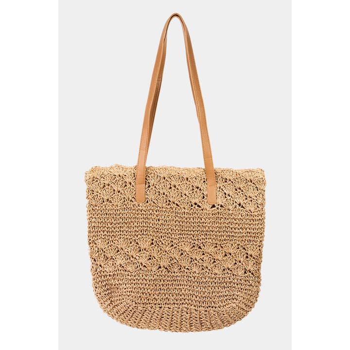 Ornate Braided Tote Bag for wholesale by Collections by Fame Accessories