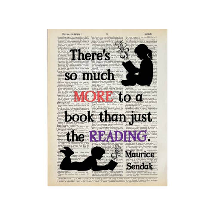 There's so much more | Dictionary Print | Vintage Book Art for wholesale by Bookish Birds