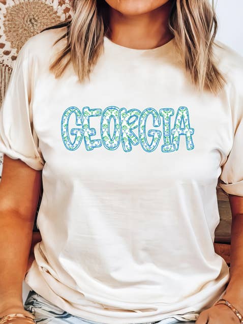 Custom State Flower Alphabet for wholesale by Julie Jersey Designs