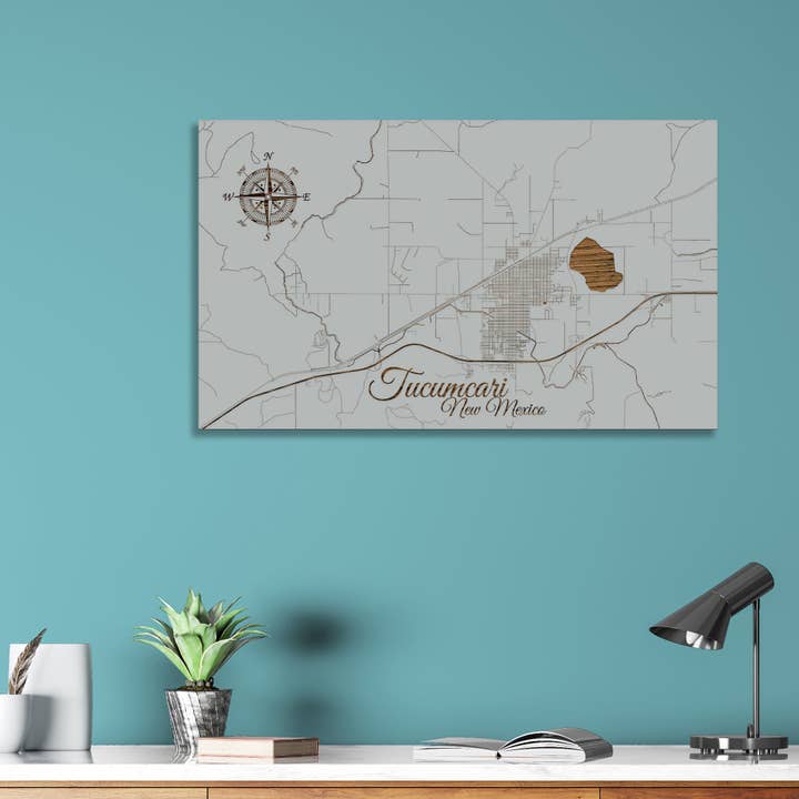 New Mexico: Tucumcari Street Map for wholesale by Fire & Pine