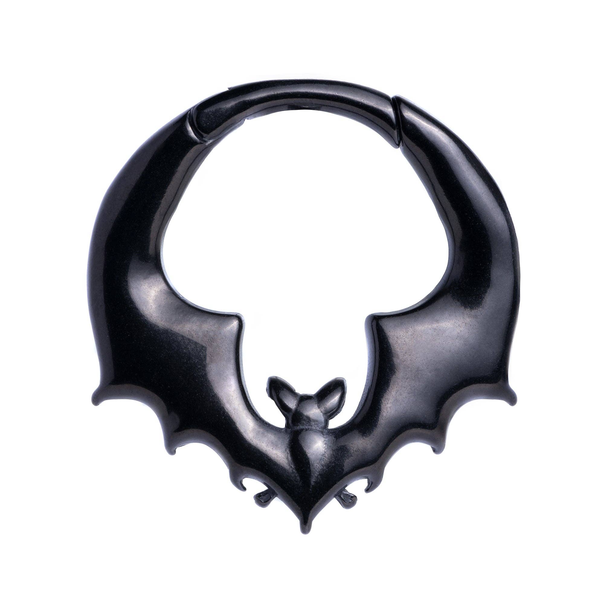 Custom Plugs – wholesale Ear jackets/climbers – Black Bat Ear Weights (Pair)2