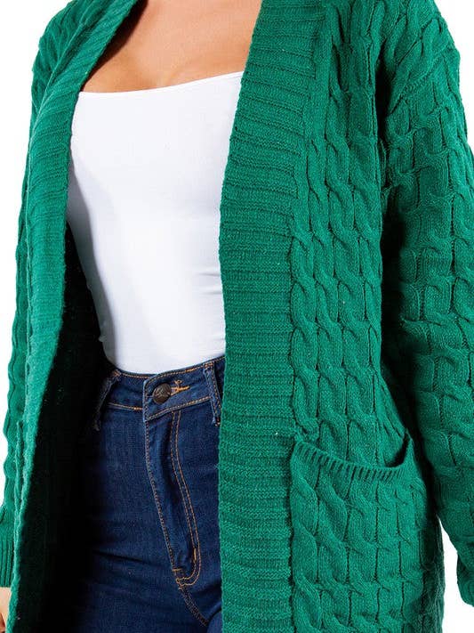 OLIVE WOMEN FASHION LONG MAXI SWEATER CARDIGAN for wholesale on Faire5