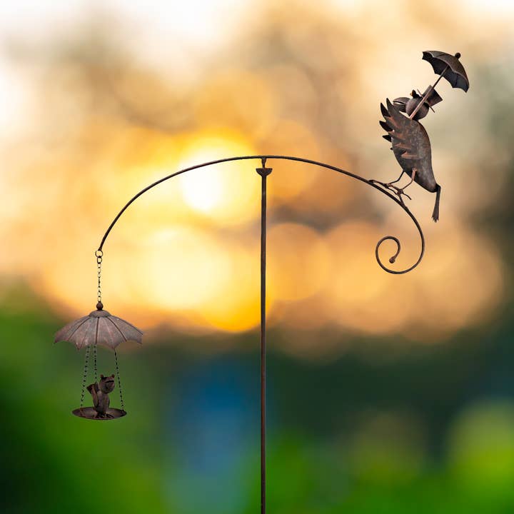 RCS Gifts - Wholesale Garden/Lawn Stake - Rainy Day Crow Balancer Garden Stake - 55"