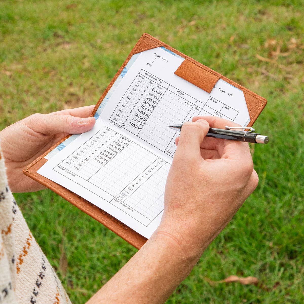 Sport Republic - Wholesale Card Holder - Unisex - Golf Scorecard Holder - Cognac4