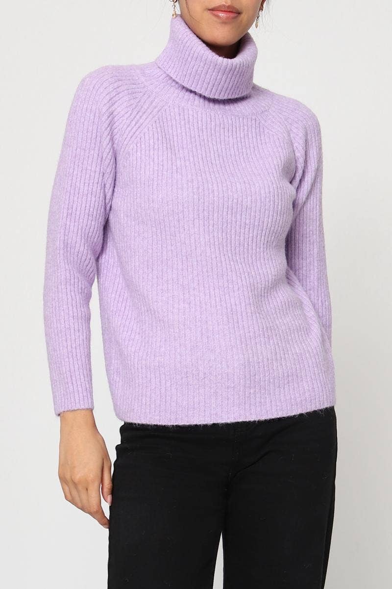 DIX-ONZE - Vente Pull en maille – femme - Pull Maille Côtelée – Col Roulé & Manches Longues12