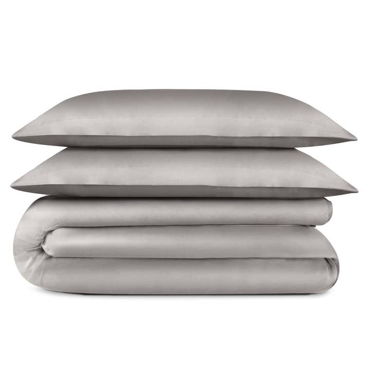 Ensemble de couette en eucalyptus TENCEL™ naturellement rafraîchissant et respirant pour la vente par Delara