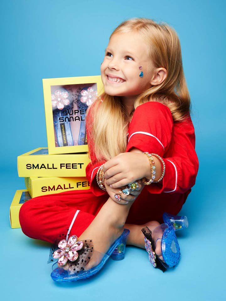 Super Smalls - Wholesale Sandals - Kids - Pink Flower Gem Play Shoes5