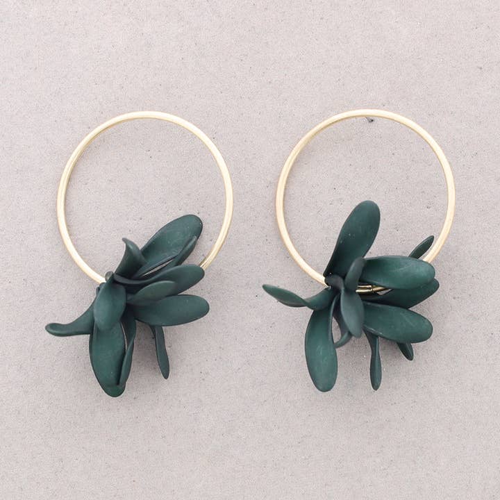 Brincos Pingente Petalos por atacado de Sonata