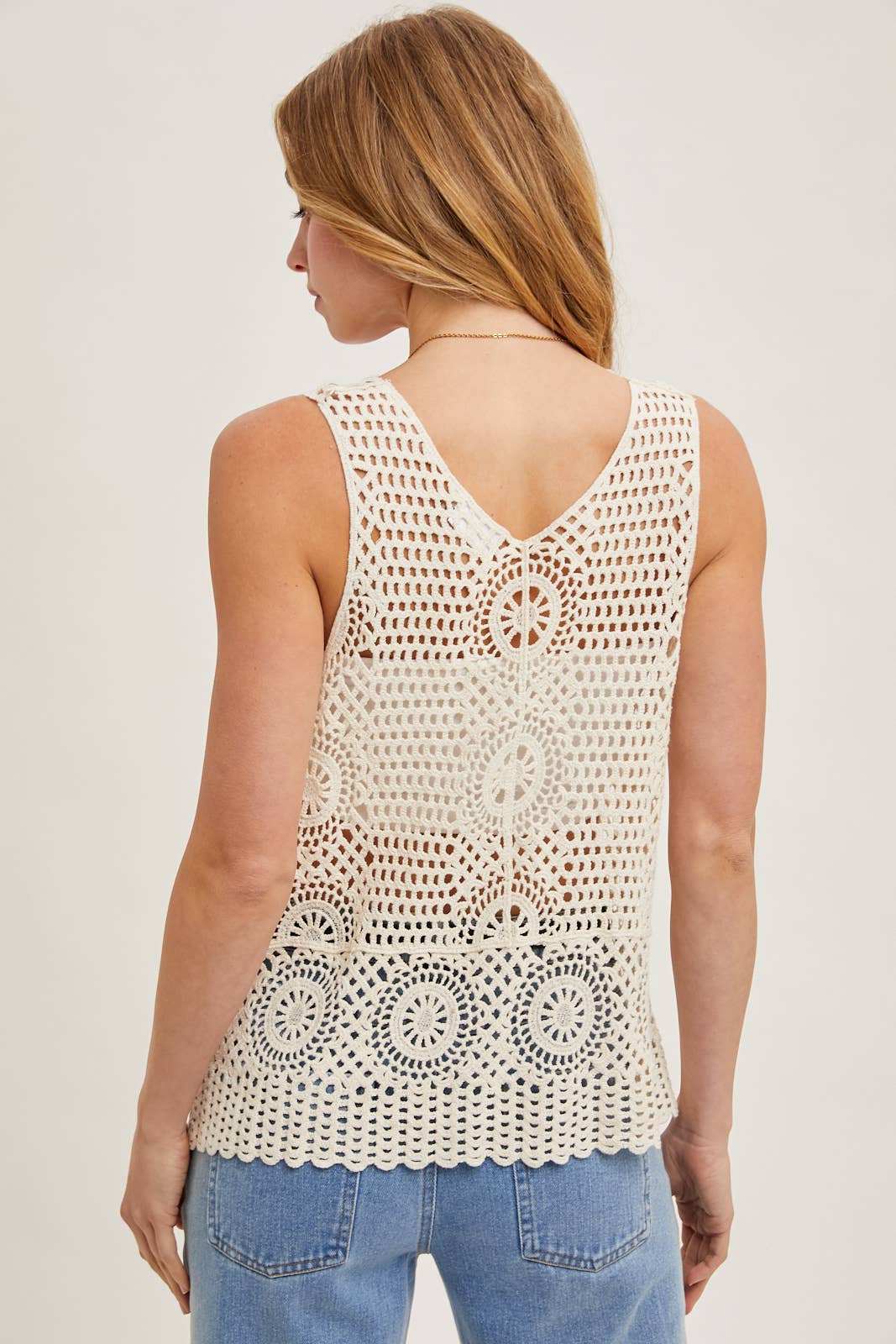 Bluivy - Wholesale Knit Top - Women's - OPEN-KNIT CROCHET SLEEVELESS TOP5