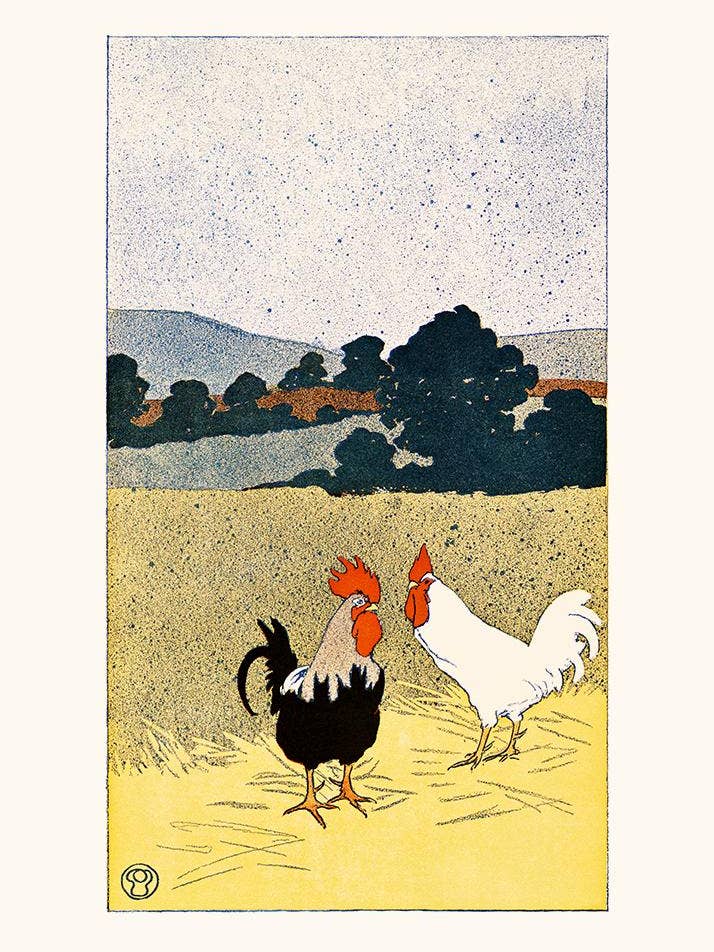 Edward Penfield - I galli per la vendita all'ingrosso da parte di Salam Editions