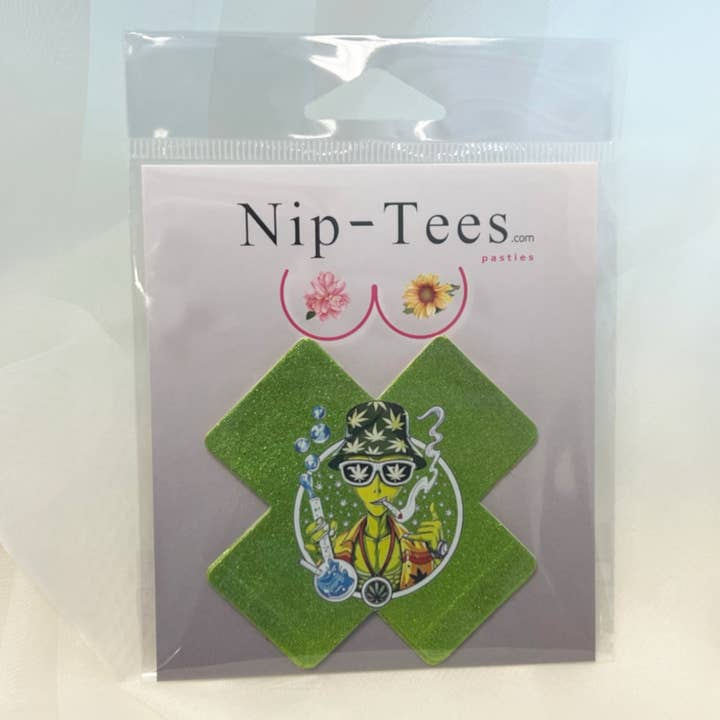 Niptees - Wholesale Nipple Pasties - Women's - Smoking Alien Nipple Cover Pasties | Fun for Festivals9
