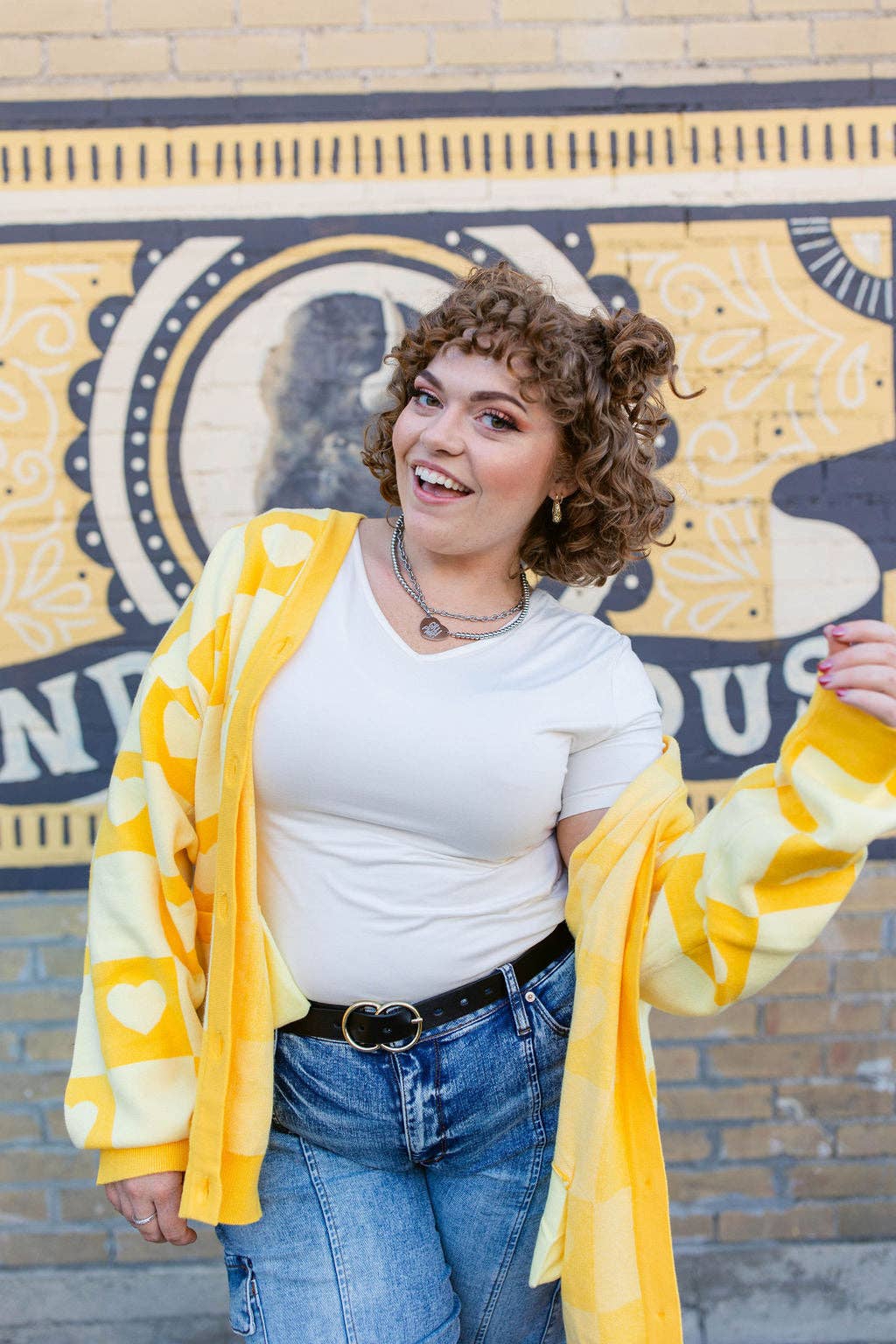 Taby Originals - Wholesale Cardigan - Women's - TABY ORIGINAL: Radical Self Love Cardigan In YELLOW*** Sizes XS-5X!***31