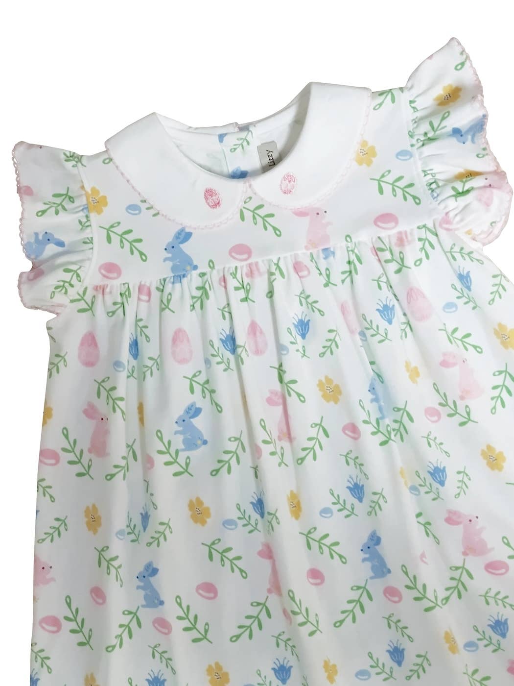 Marco and Lizzy - Vente Robe – enfant - Robe flottante de Pâques pour fille à motif floral avec lapins0