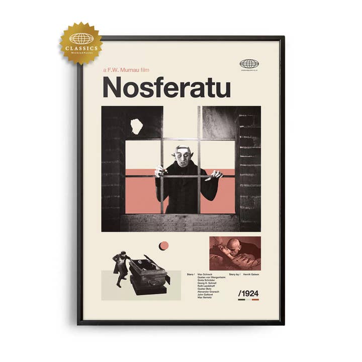 Klassisk Nosferatu-filmaffisch från mitten av århundradet för wholesale av Weekend Concept