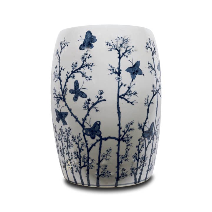 Gardenstool butterfly BW for wholesale by Asian Mix Interior