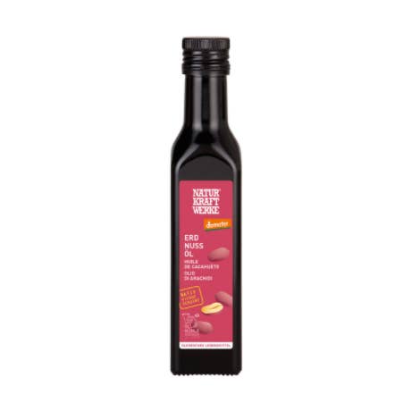 NaturKraftWerke - Vente Huile de cuisson - huile d'arachide vierge 250 ml Demeter