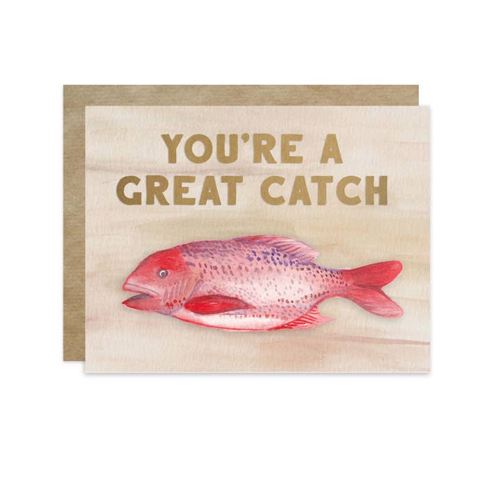 Great Catch Father's Day Card for wholesale by MALWEST design