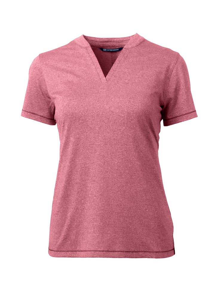 Cutter & Buck - Wholesale Polo - Women's - Cutter & Buck Forge Heathered Stretch Womens Blade Top8