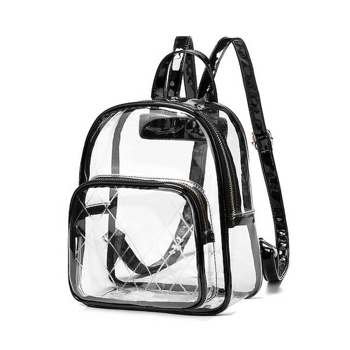 MiMi Wholesale - Wholesale Backpack - Women's - Stephanie Clear Mini Backpack for Women2