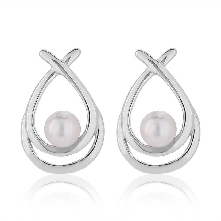 Cushioned Pearl - orecchini a lobo con perle di acqua salata per la vendita all'ingrosso da parte di Vanbelle