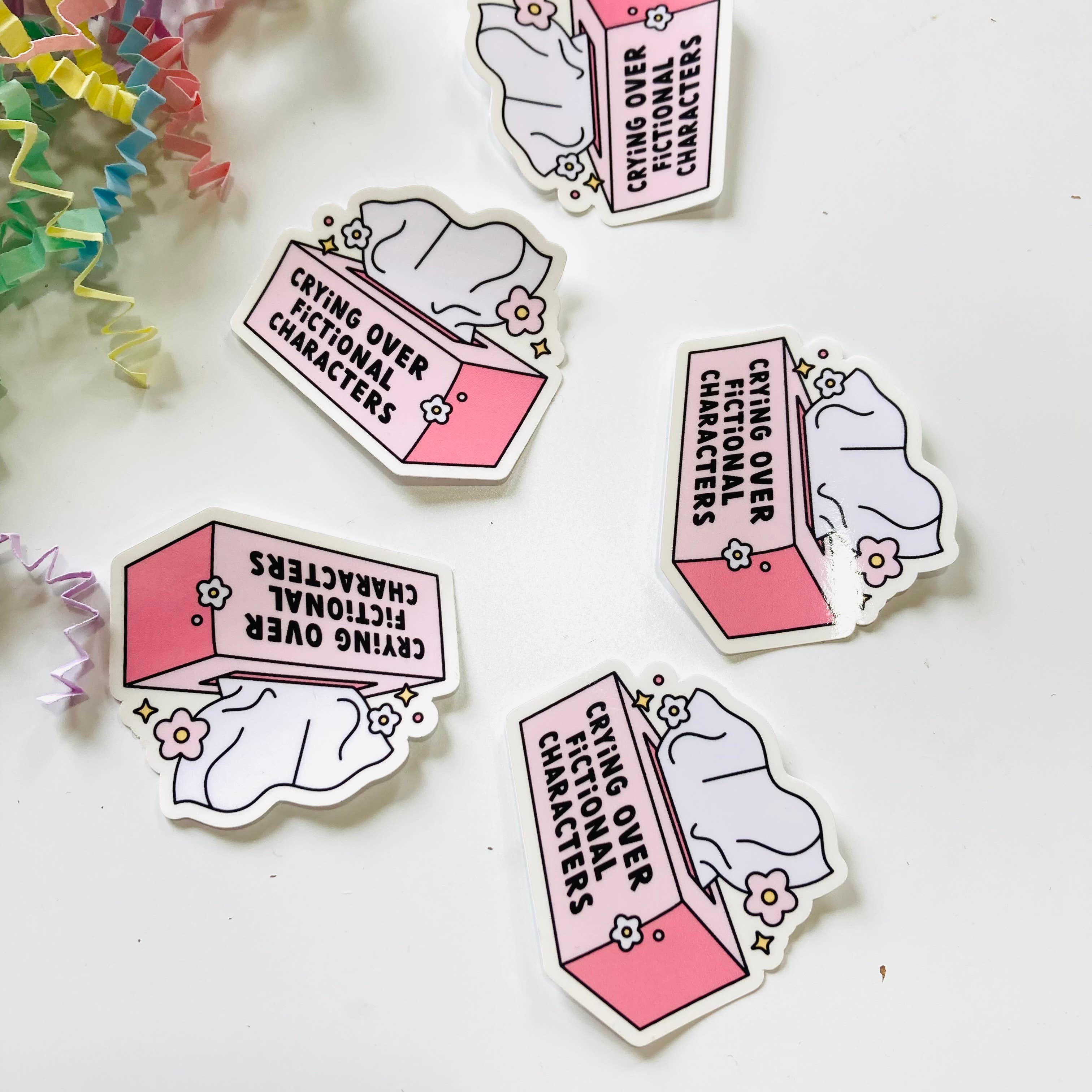 Chapter & Ink - Wholesale Sticker - Crying over fictional characters Die Cut sticker0