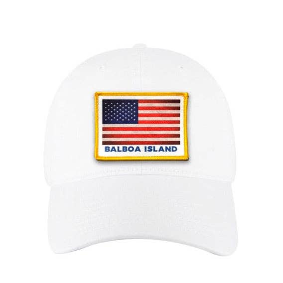 Old Road Brand - Wholesale Baseball Cap - Unisex - Balboa Island - USA Flag Hat (Cotton Twill - Dad Hat)1