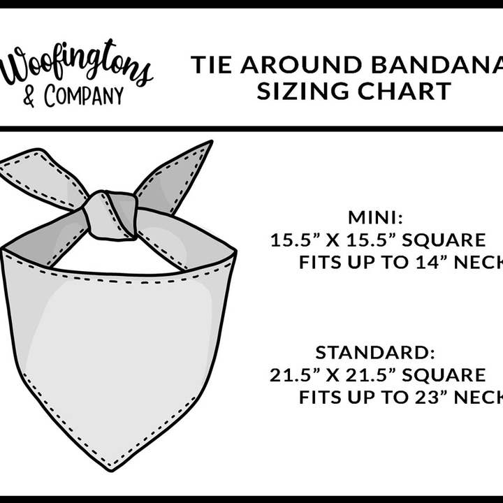Woofingtons & Company – wholesale Pet bandana – Dog – I Heart Socks Tie On Dog Bandana - Funny Naughty Dog Bandana